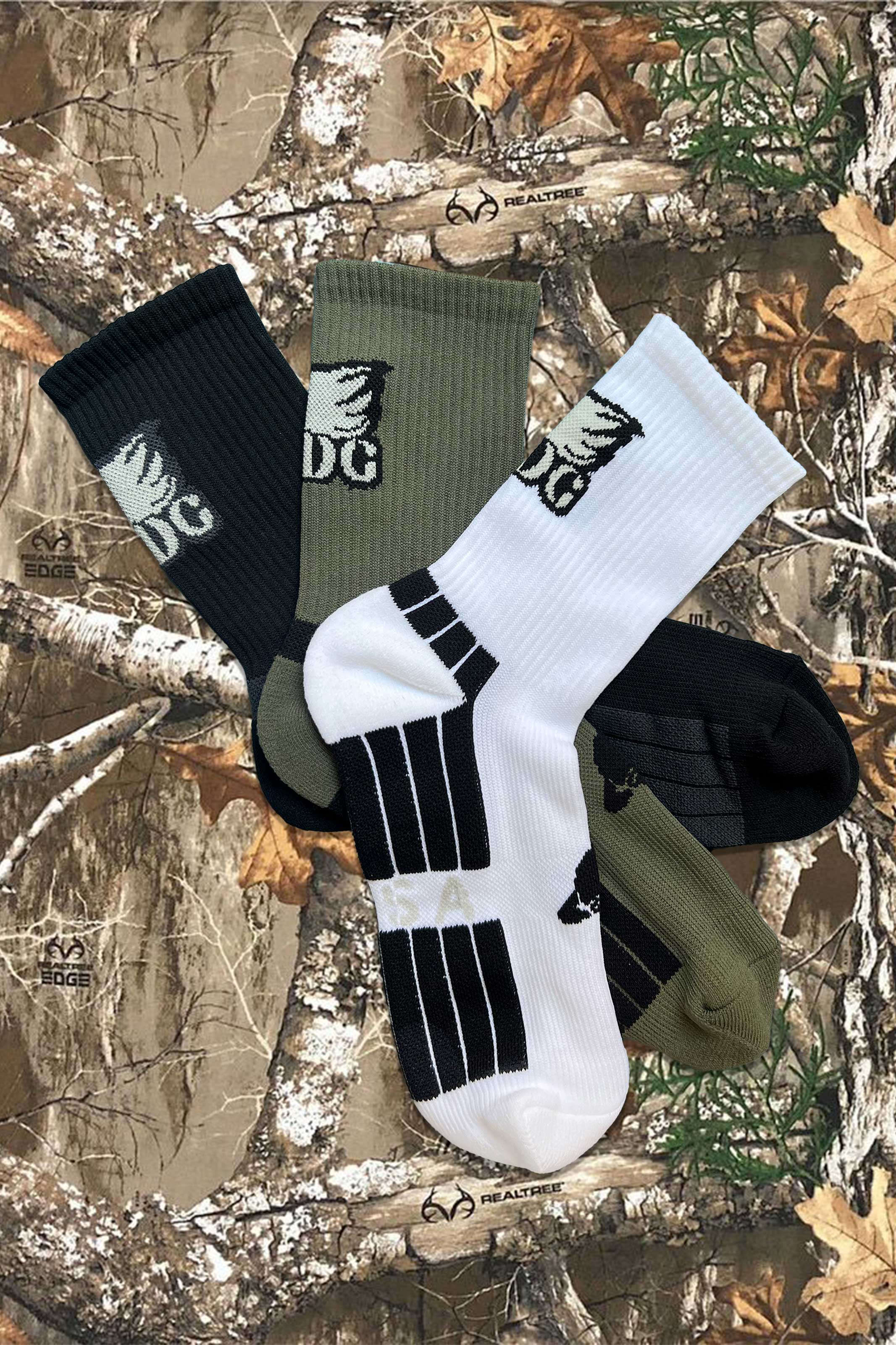 Stealth Camo Crew Sock 3 Pack - Heavy Rep Gear Training